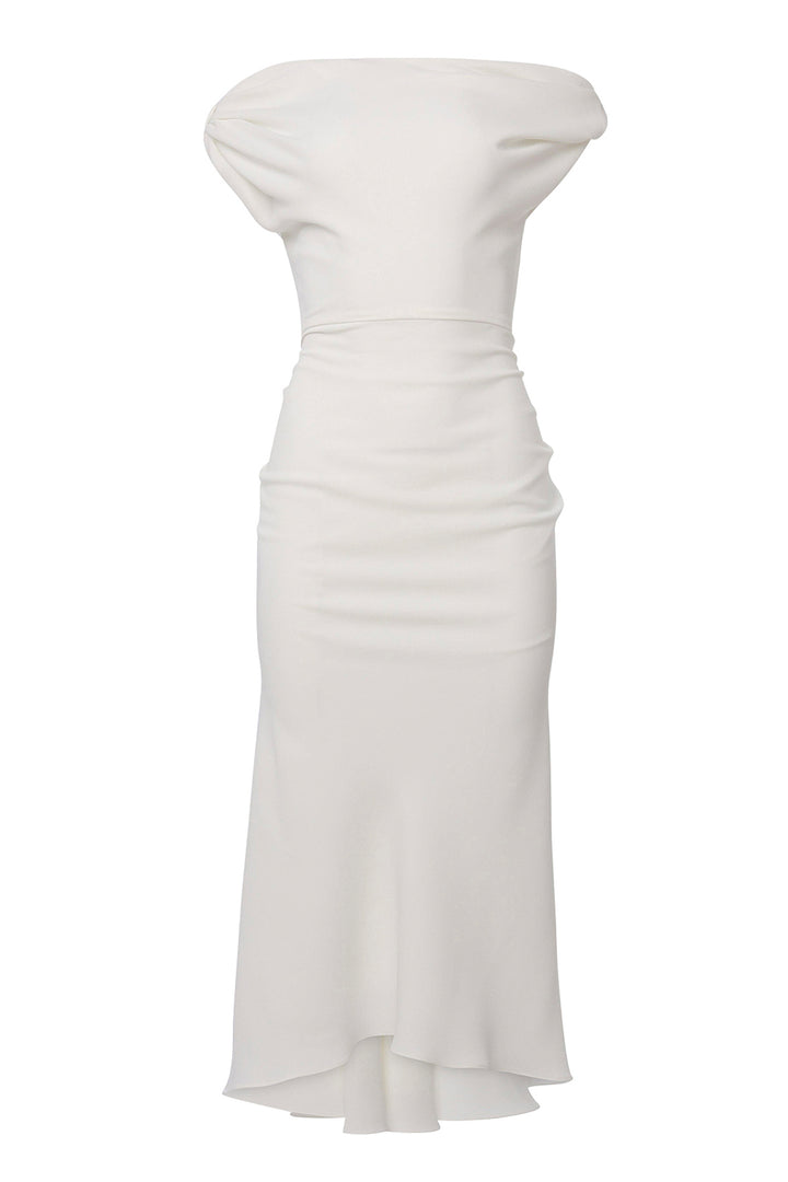 Sylvie Midi Dress In Off-White