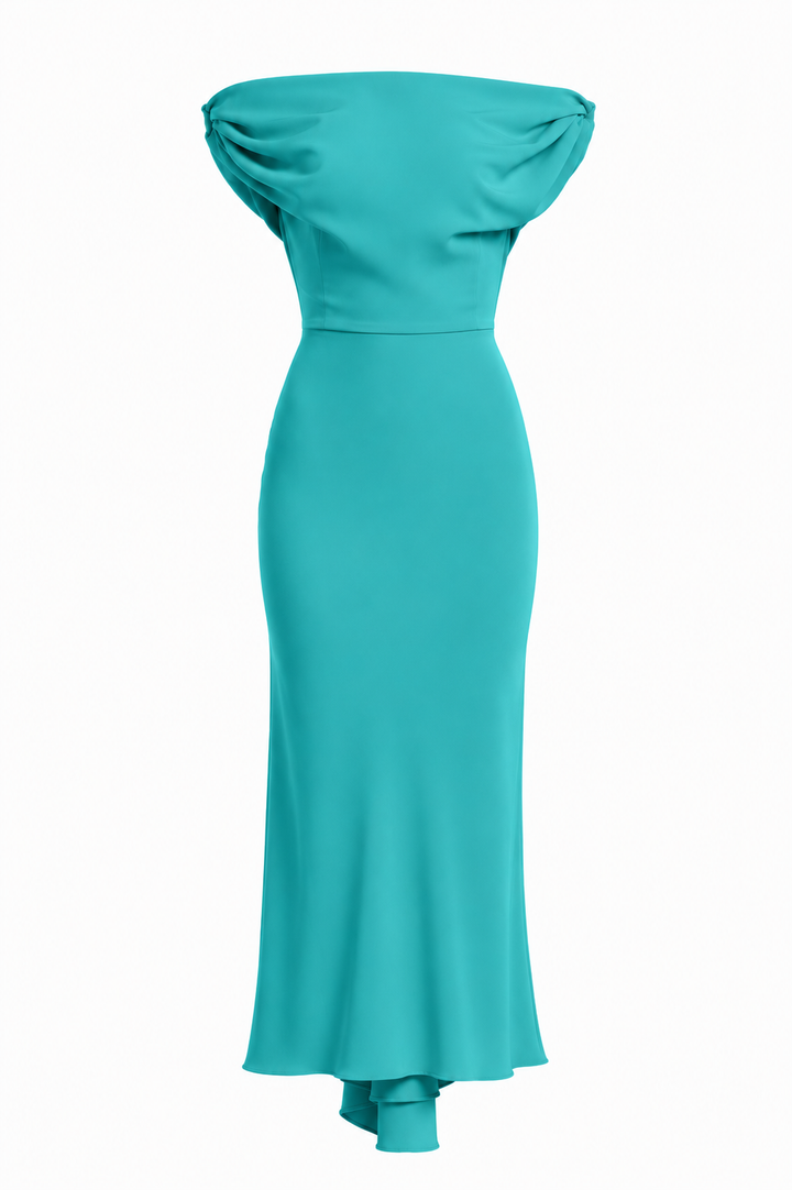 Sylvie Midi Dress In Turquoise