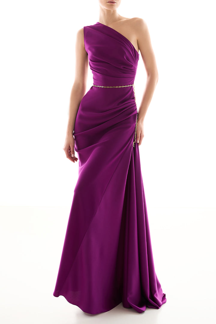 Charlotte Long Dress In Violet