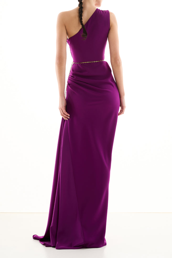 Charlotte Long Dress In Violet