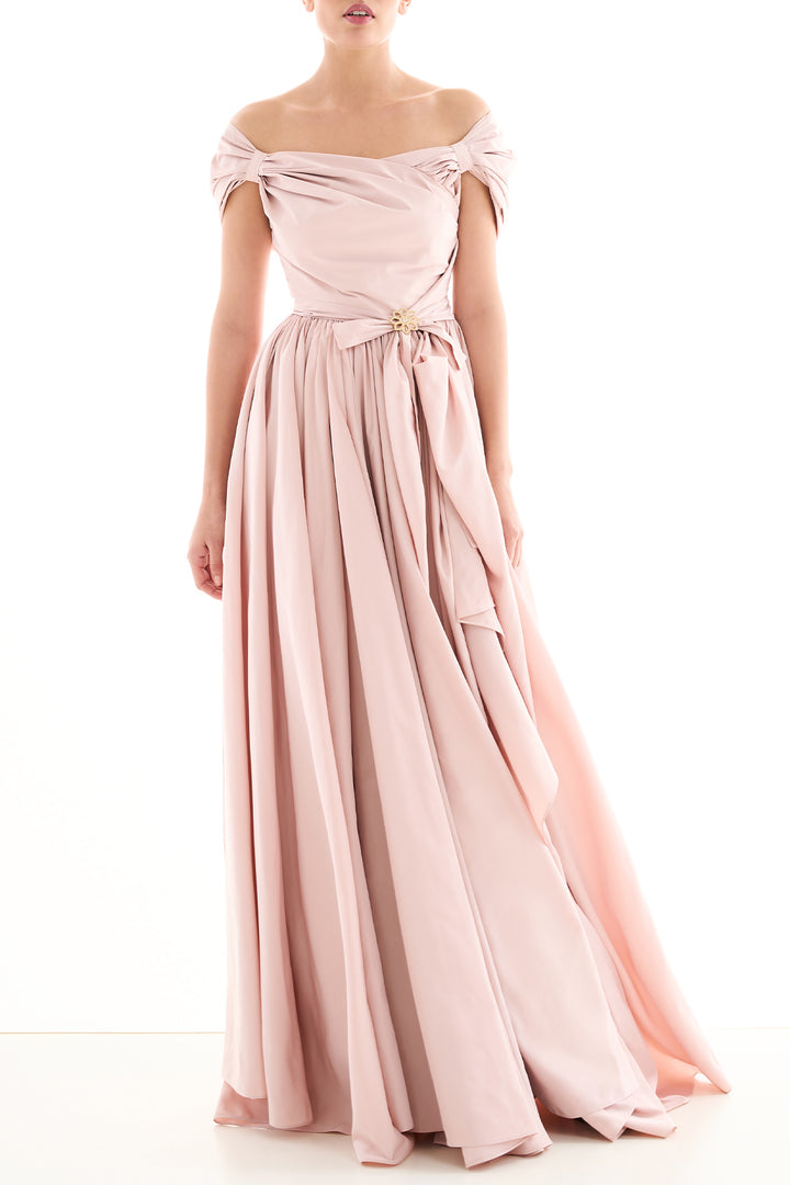 Lamya Long Dress In Misty-Rose