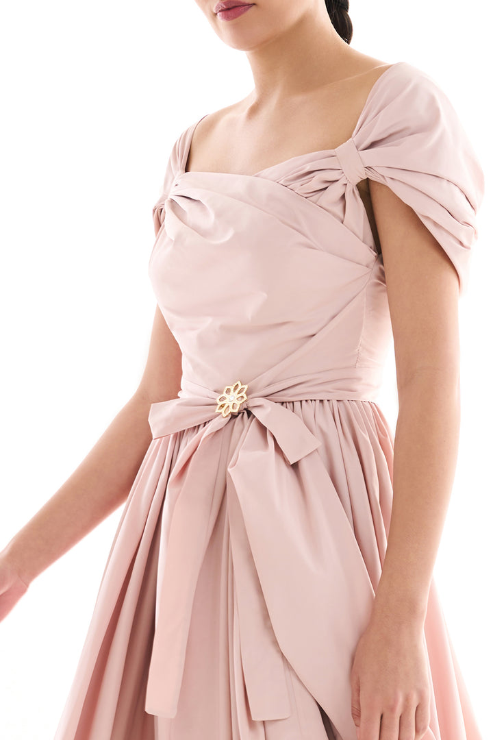 Lamya Long Dress In Misty-Rose