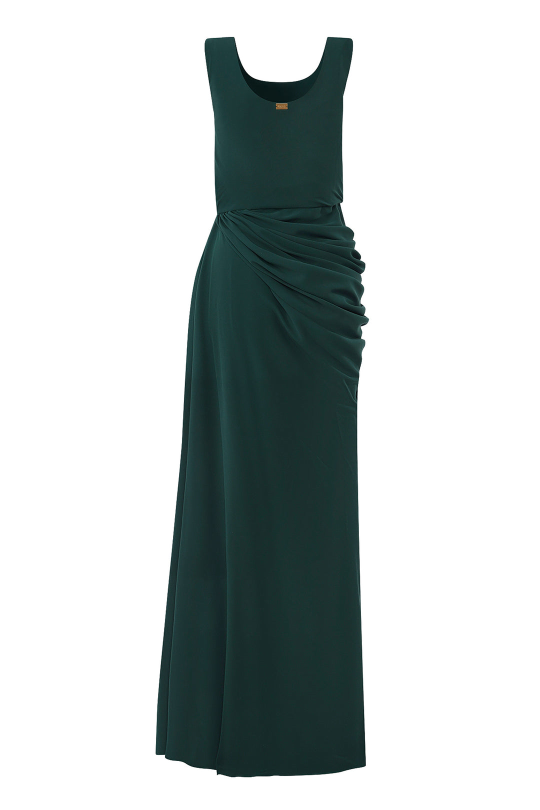 Eve Long Dress In Dark-Green