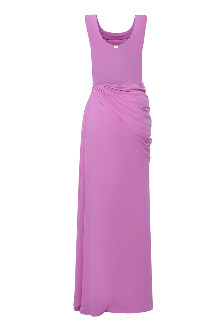 Eve Long Dress In Dusty-Lilac