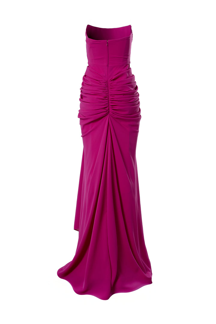 Zaira Long Dress In Magenta