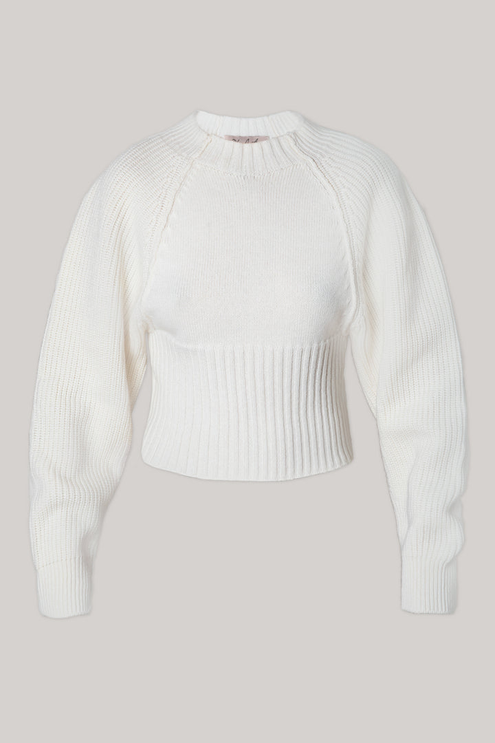 Jophiel Wool and Cashmere-blend Sweater In Bianco