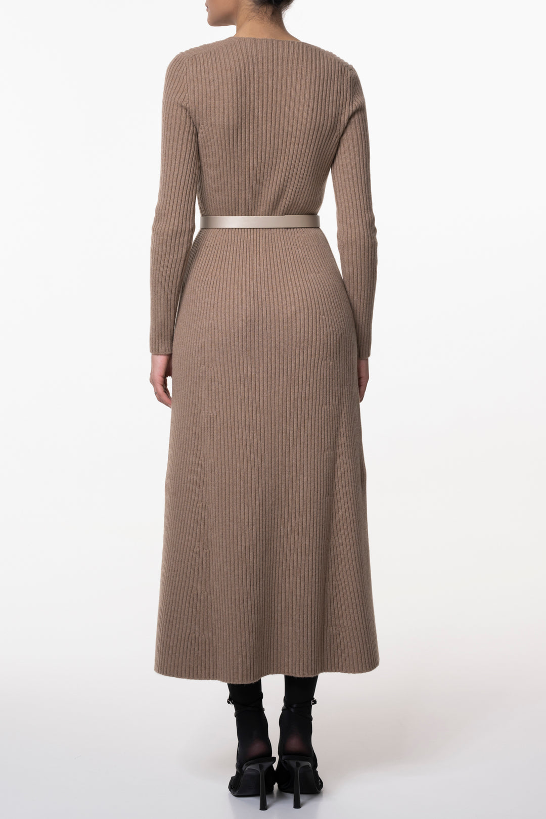 Adriel Wool and Cashmere-blend Camel Dress