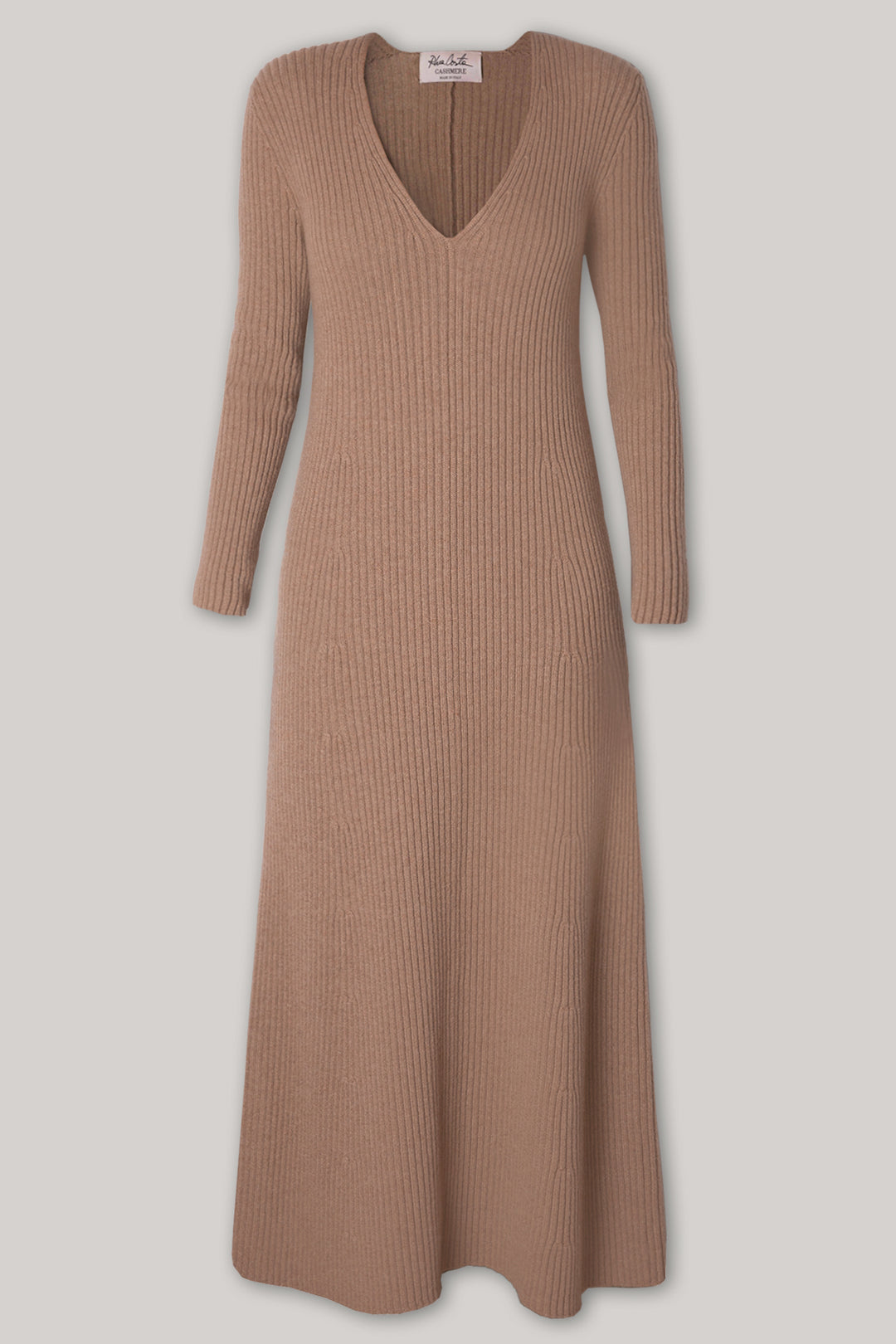 Adriel Wool and Cashmere-blend Camel Dress