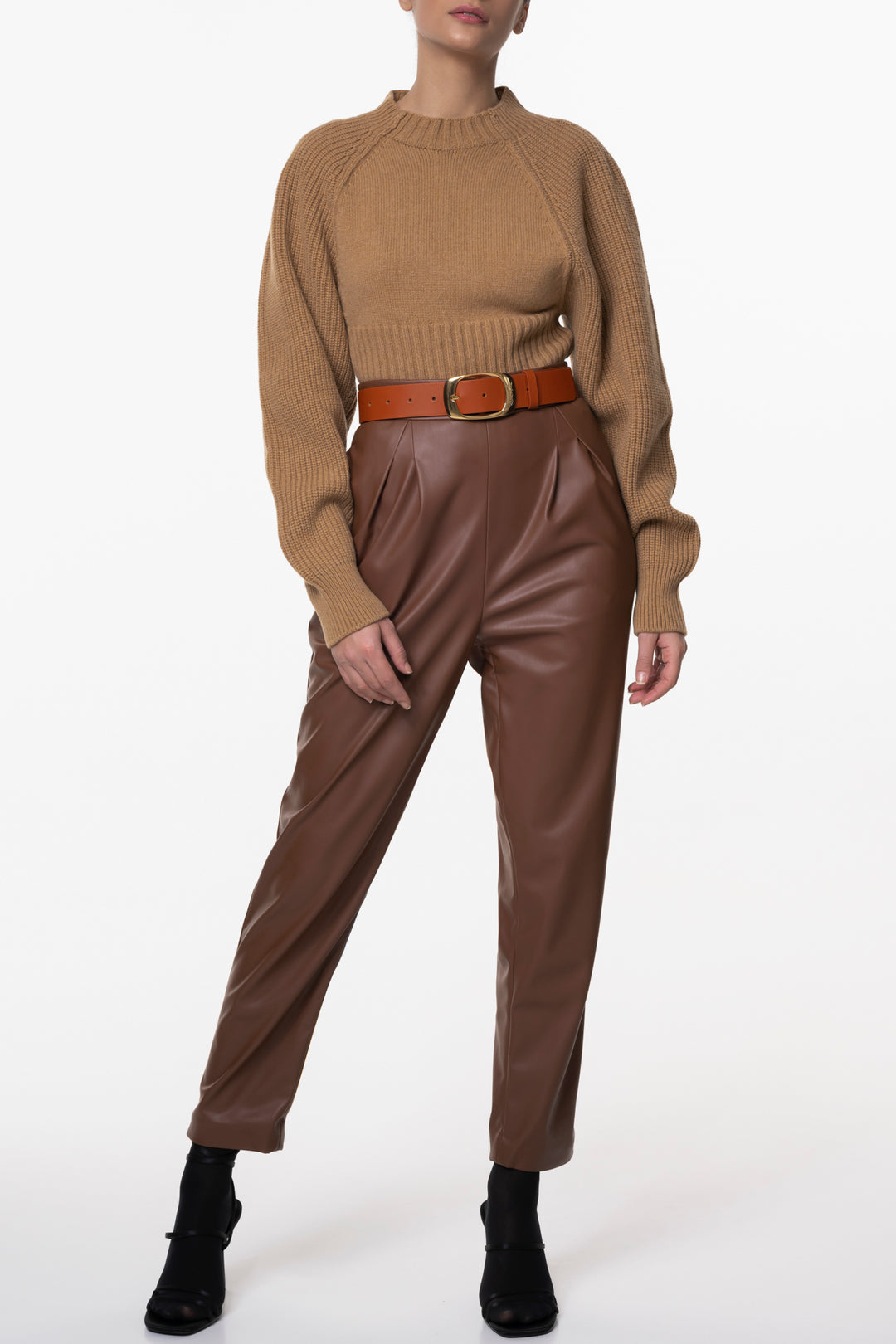 Jophiel Wool and Cashmere-blend Sweater In Rhum