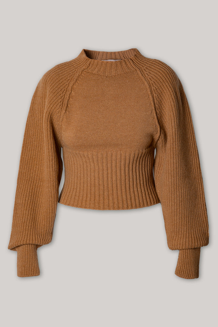 Jophiel Wool and Cashmere-blend Sweater In Rhum