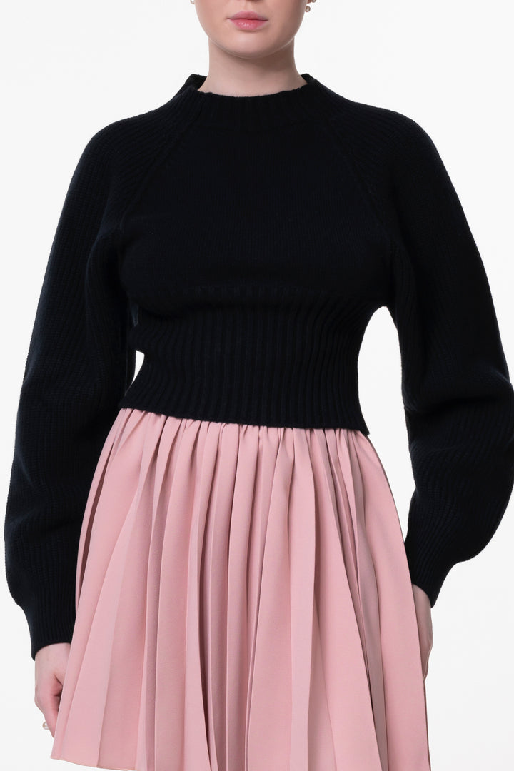 Jophiel Wool and Cashmere-blend Sweater In Black