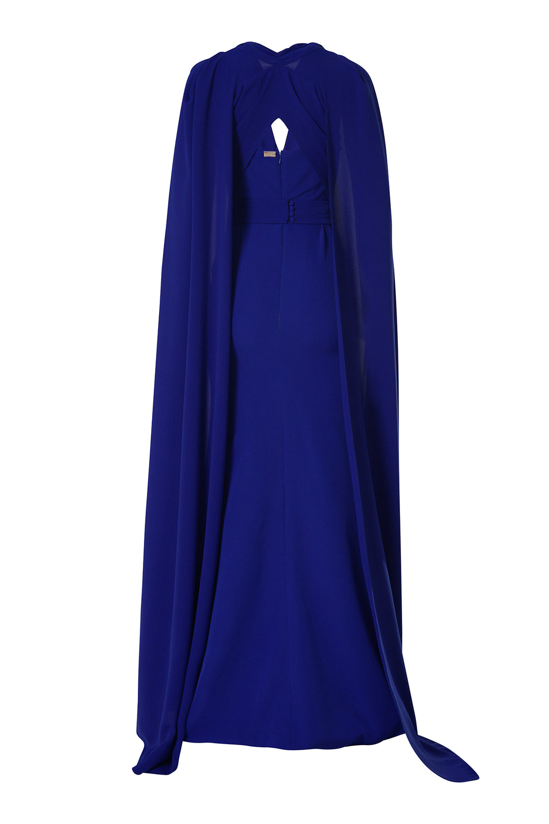 Dalal Cape-Dress In Royal-Blue