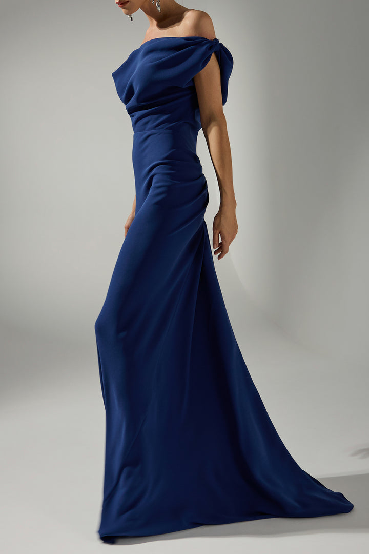 Sylvie Long Dress In Sapphire