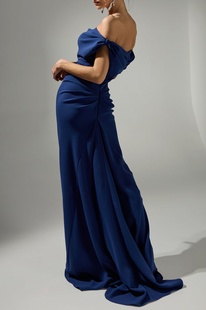 Sylvie Long Dress In Sapphire