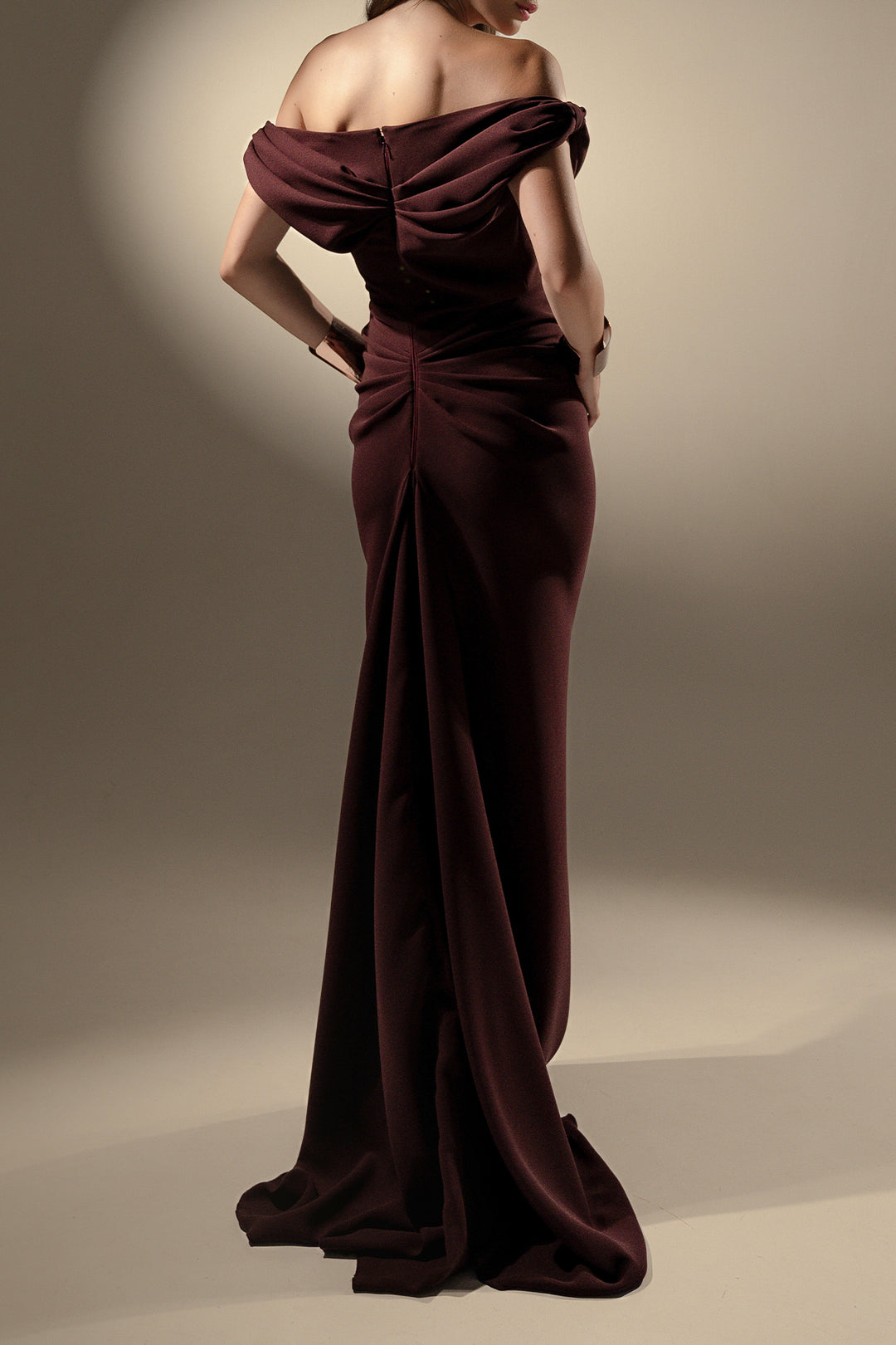Hedy Long Dress In Merlot