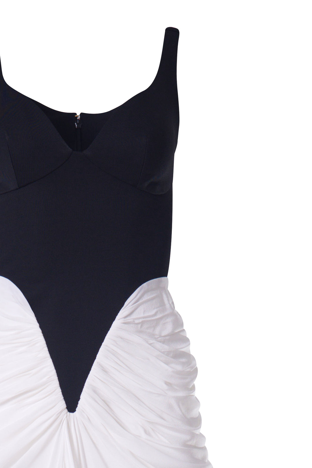 Kiara Long Dress In Black-White