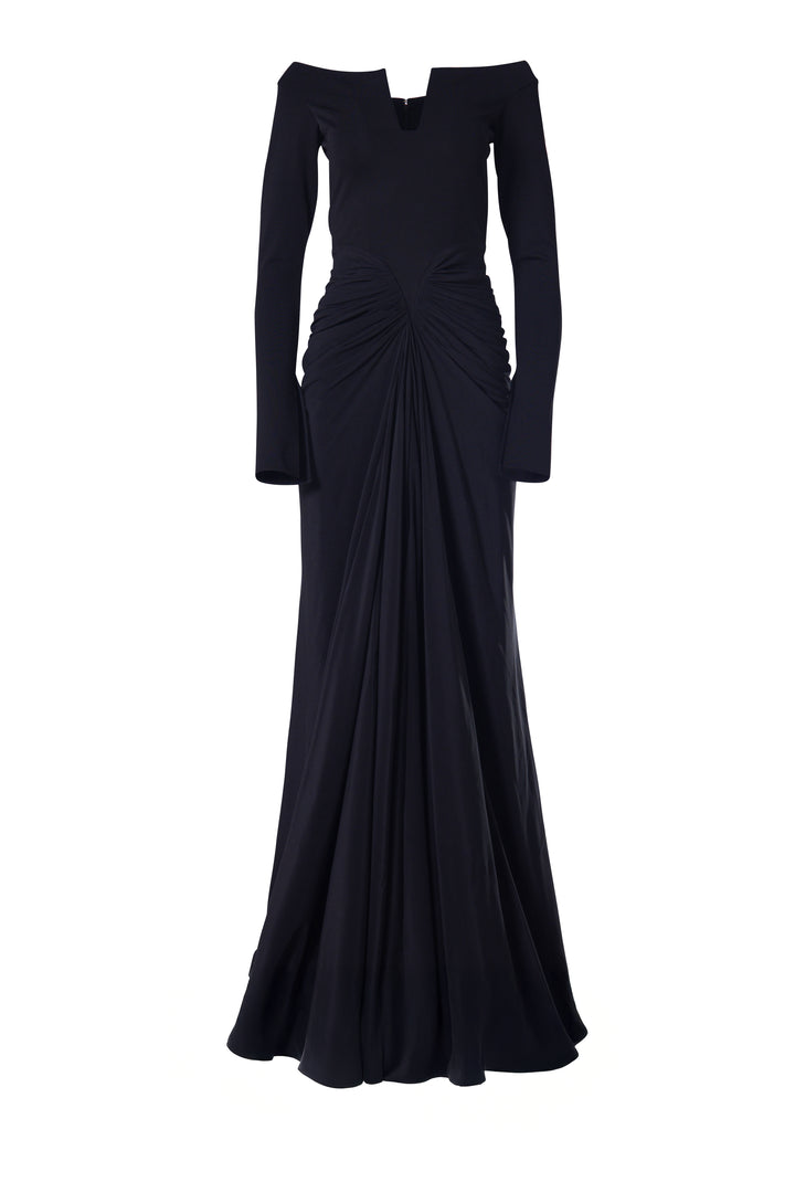 Anita Long Dress In Black