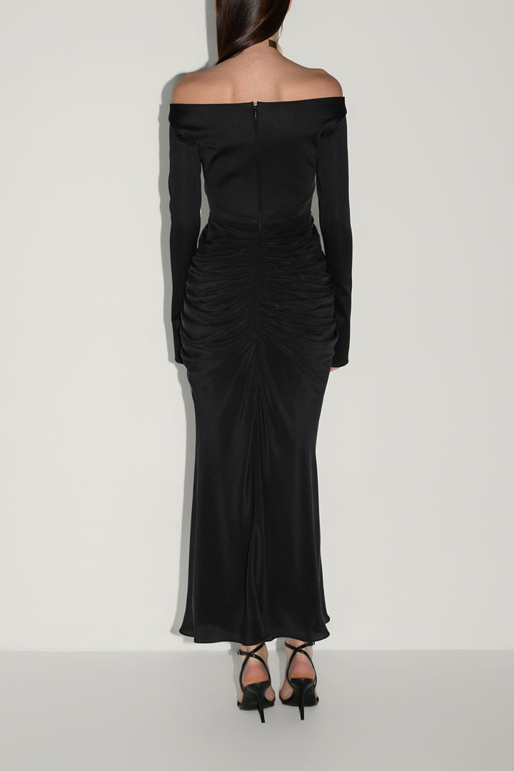 Anita Ankle Length Dress In Black