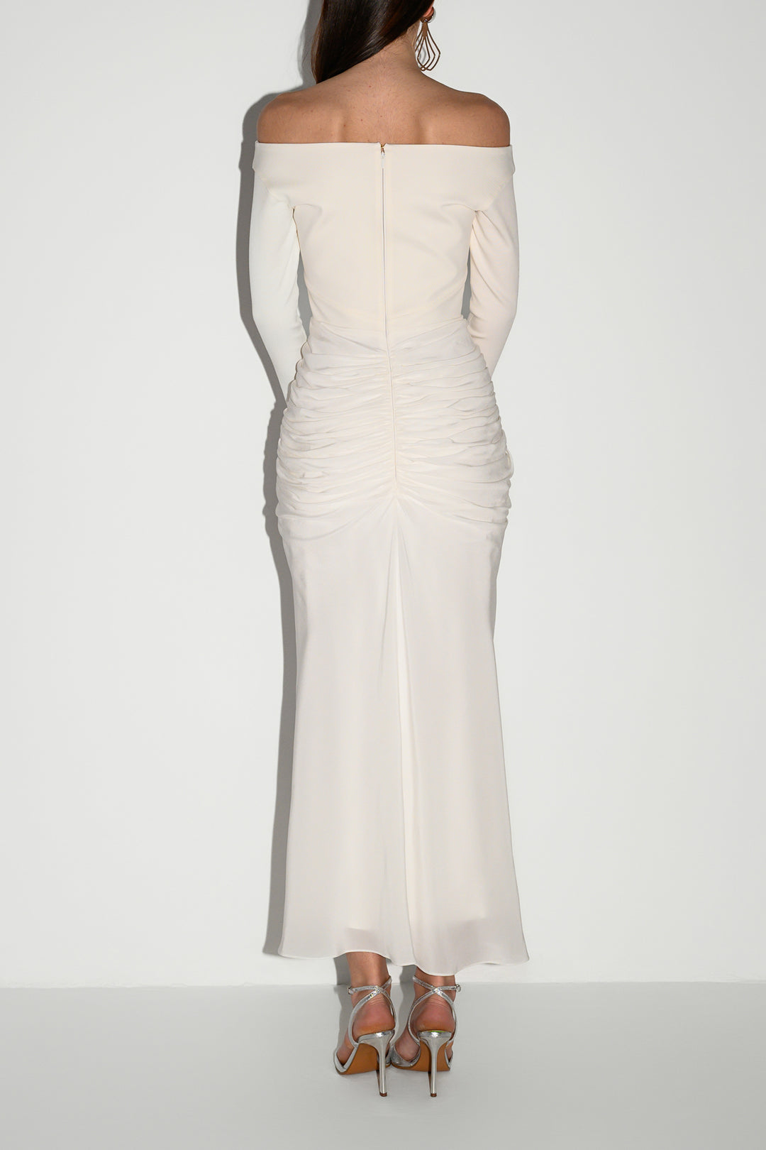 Anita Ankle Length Dress In Off-White