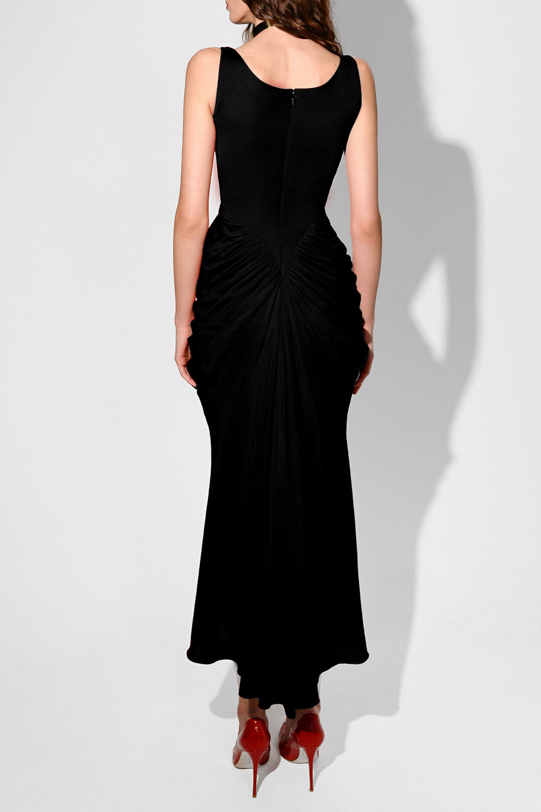 Kiara Ankle Length Dress In Black Rhea Costa Kiara Ankle Length Dress In Black Rhea Costa