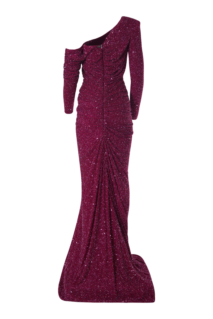 Zeina Dress In Sour-Cherry