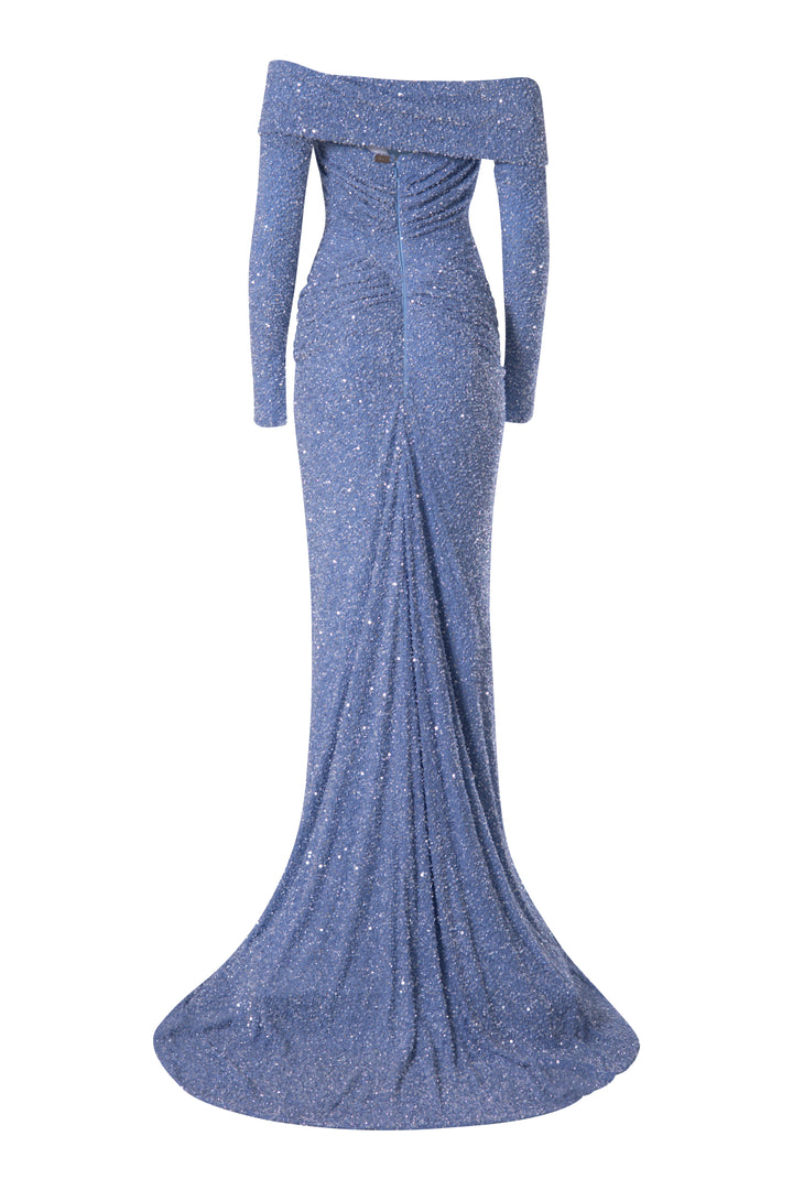 Lorene Dress In Sky-Blue