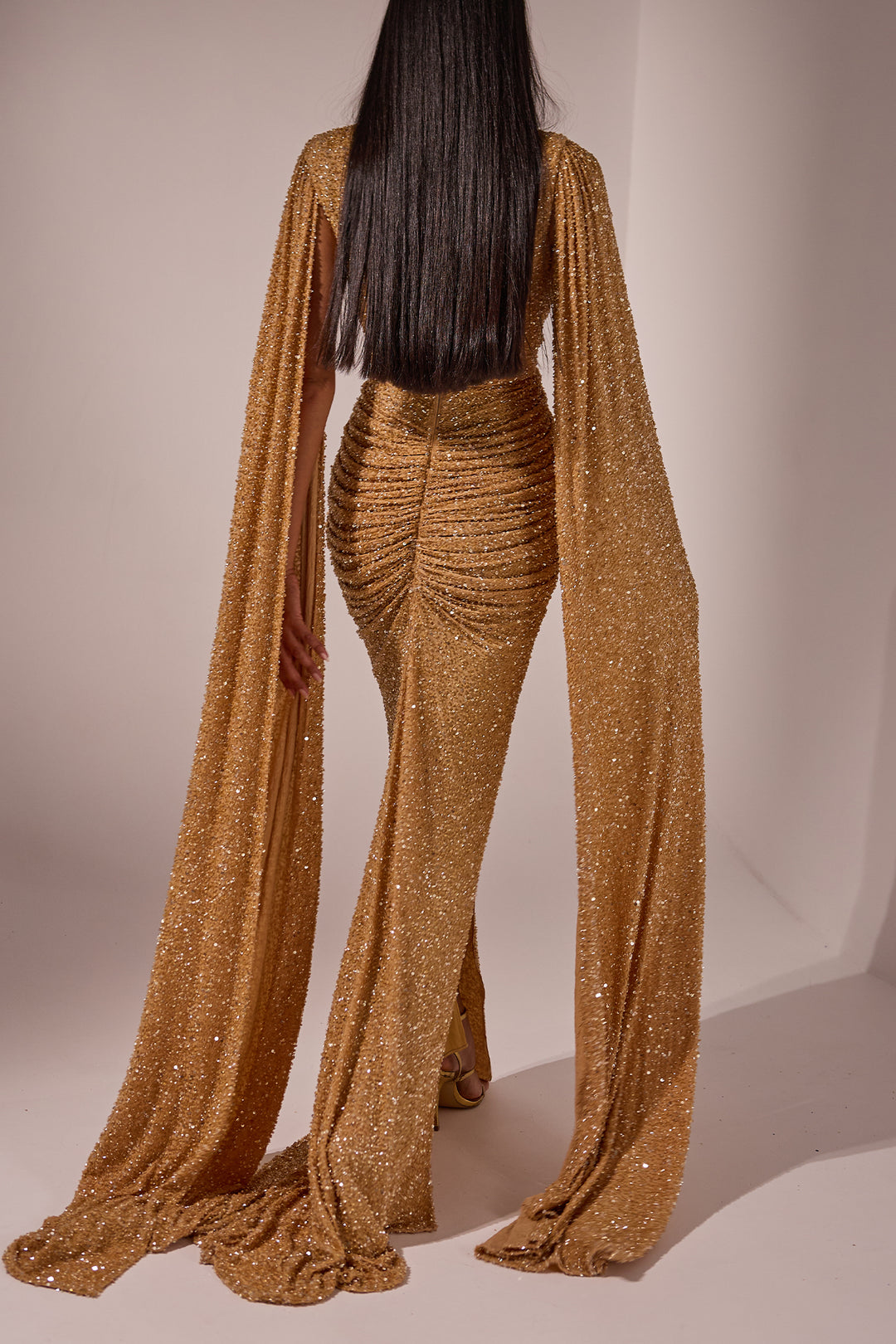 Evelyn Dress In Gold