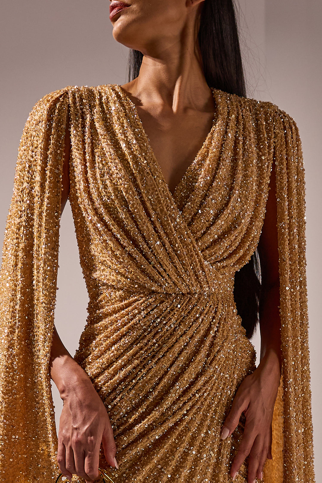 Evelyn Dress In Gold