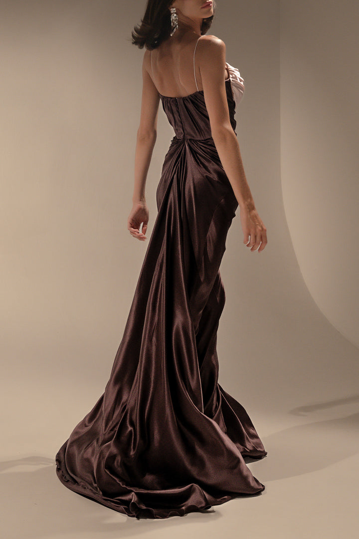 Zahra Dress In huckleberry-Blush