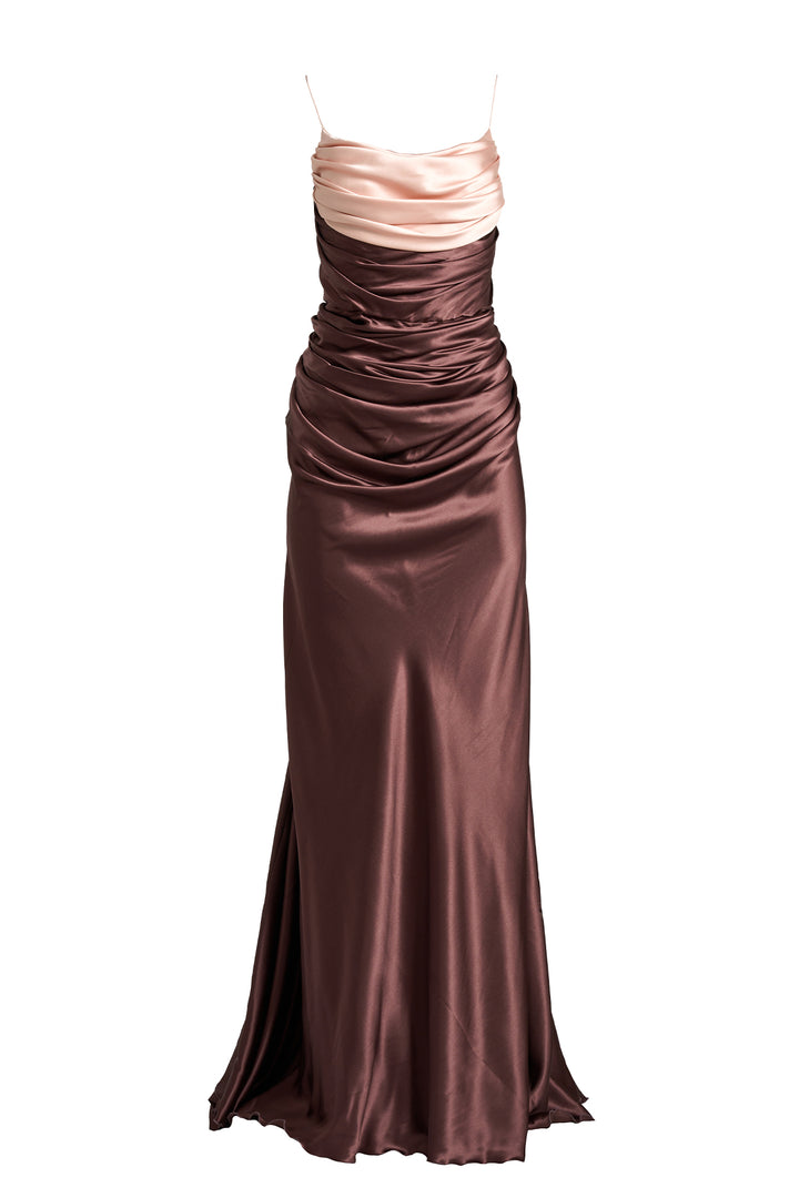 Zahra Dress In huckleberry-Blush