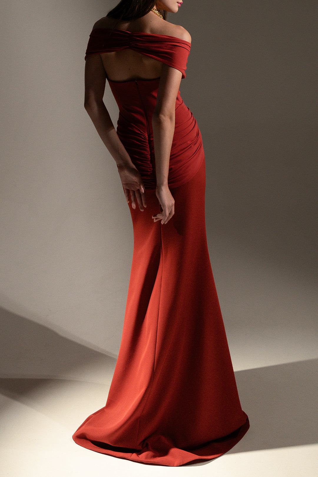 Dalila Dress In Terracotta