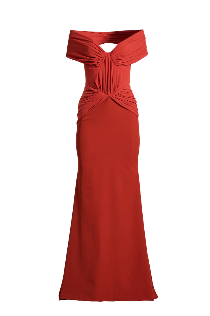 Dalila Dress In Terracotta