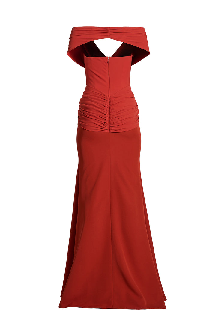 Dalila Dress In Terracotta