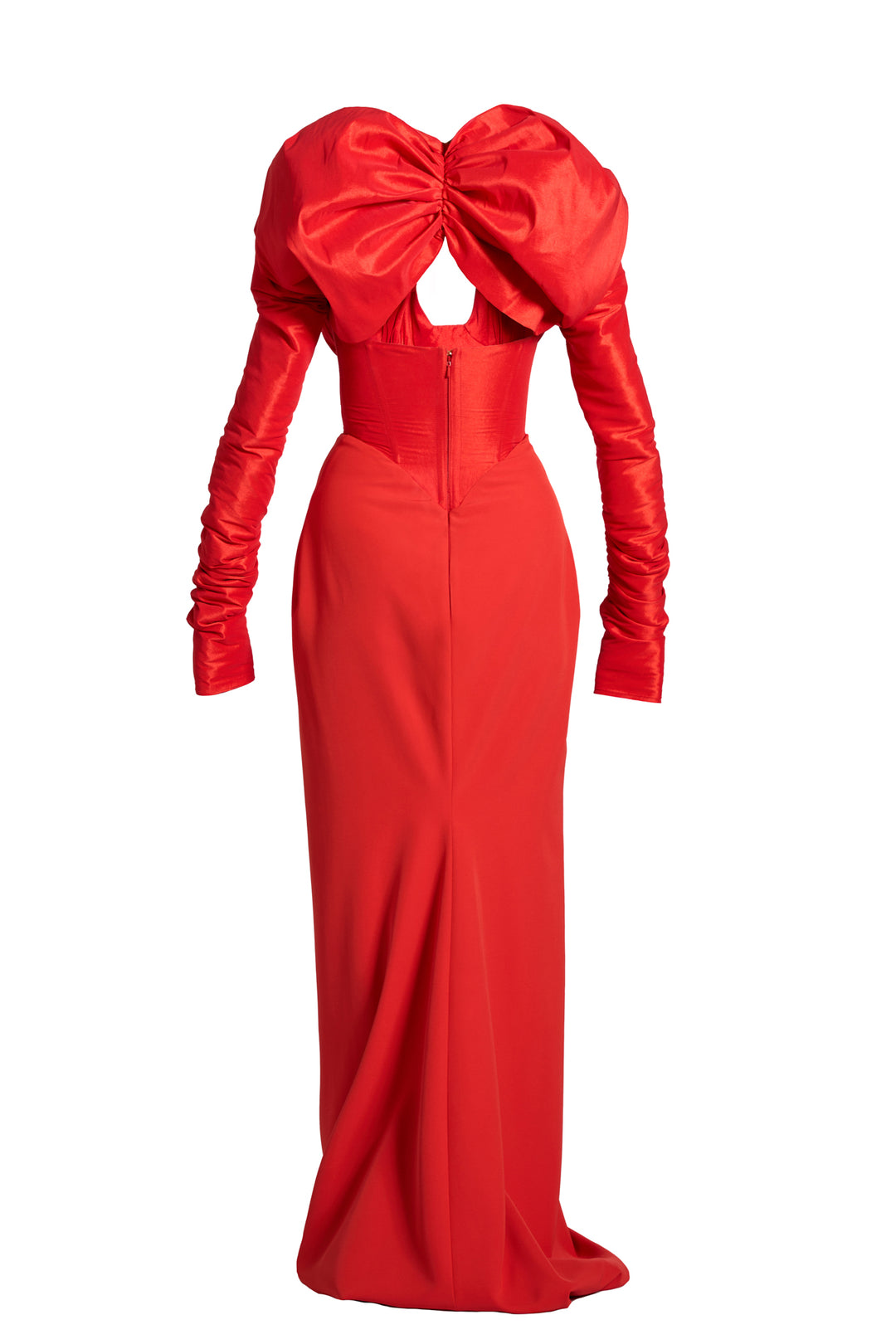 Ranya Long Dress In Hot-Red