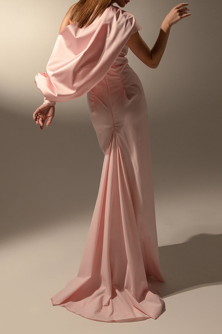 Karima Long Dress In Ballet-Pink