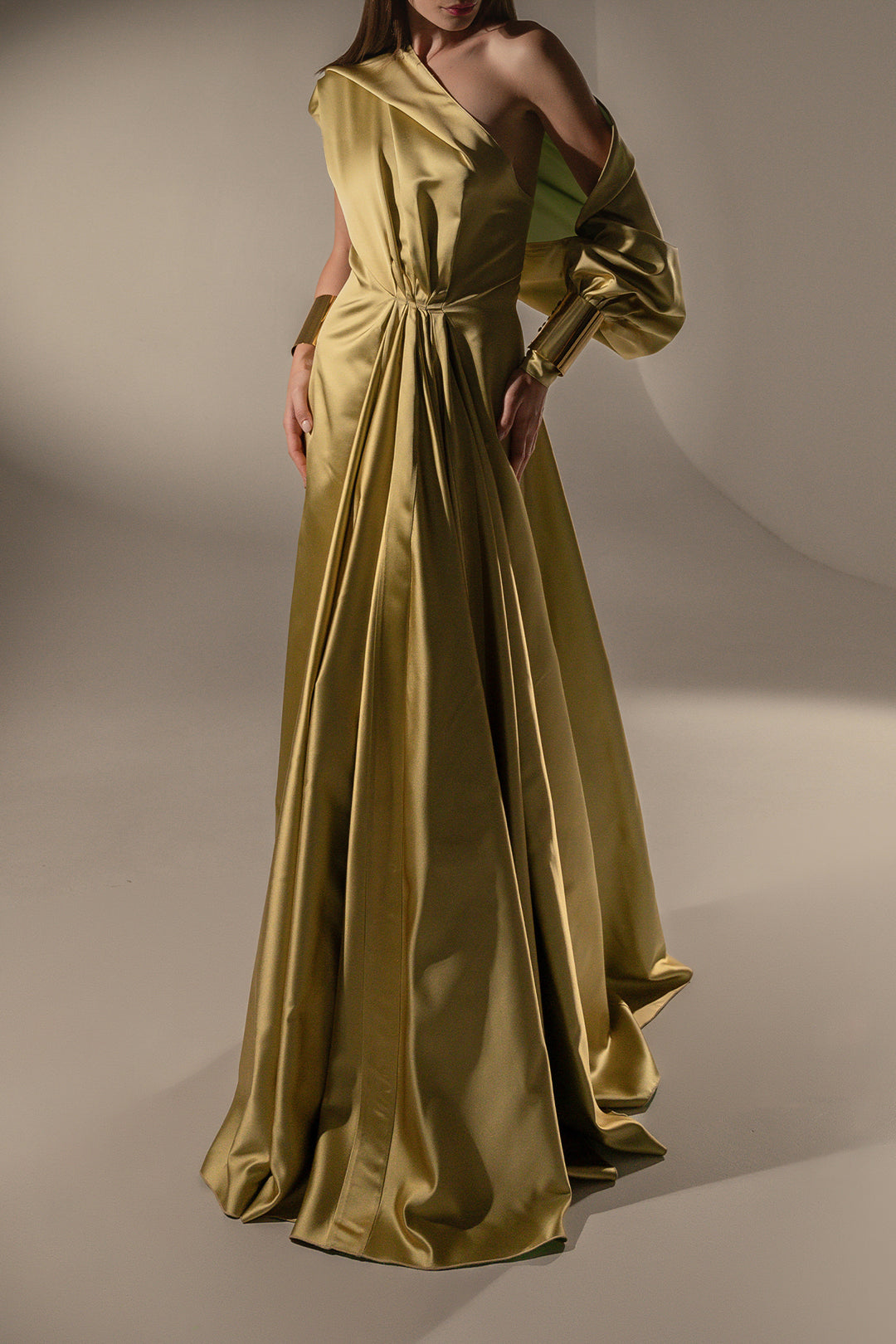 Amani Dress In Gold-Turquoise