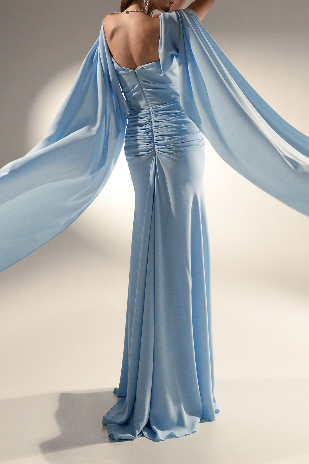 Saliya Dress In Sky-Blue
