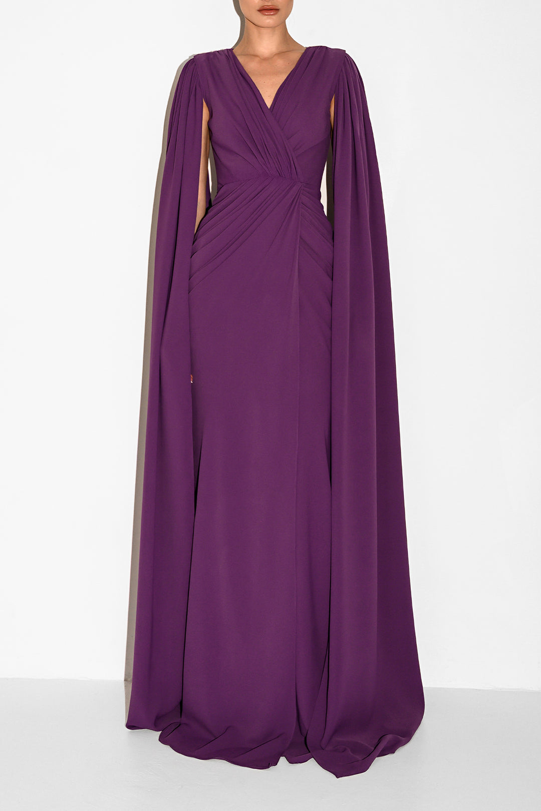 plum long sleeve dress Evelyn Dress In Plum – Rhea Costa