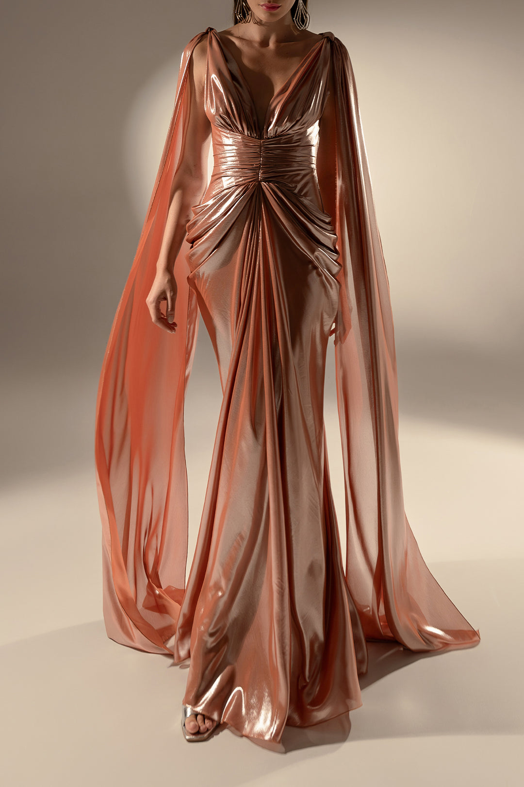 Layla Dress In Copper-Blush