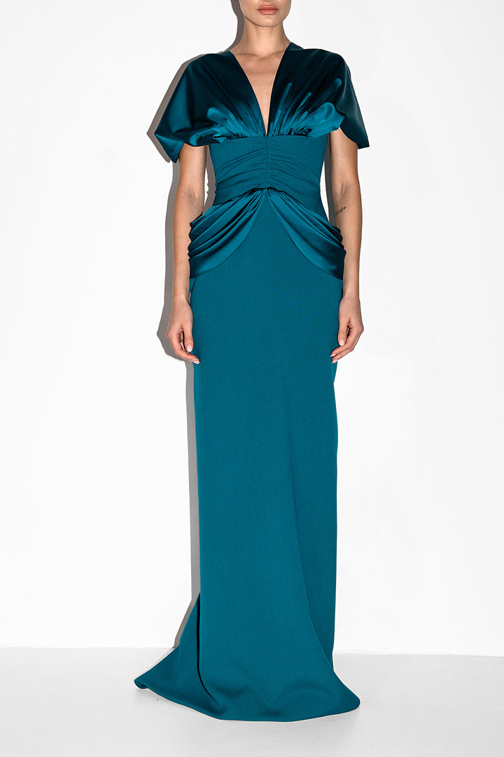 Jouri Dress In Petrol