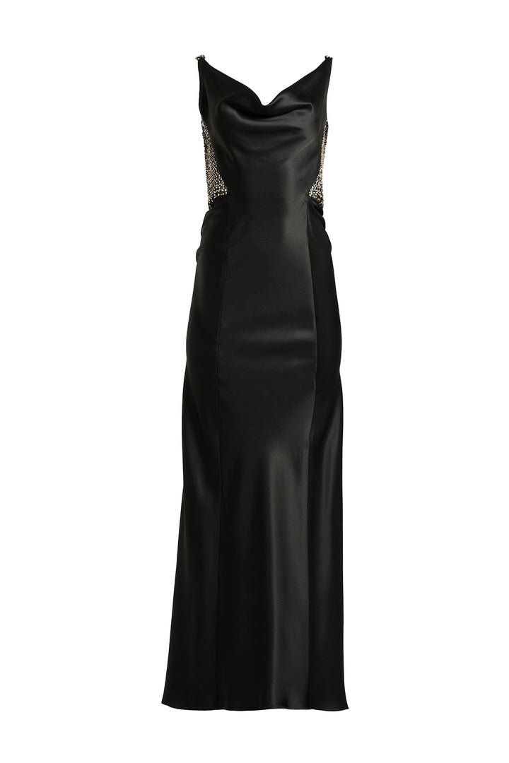 Elaris Dress In Black-Silver