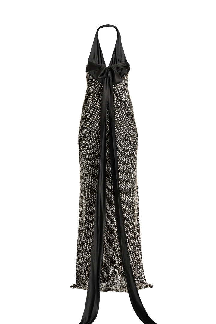 Orea Dress In Black-Silver