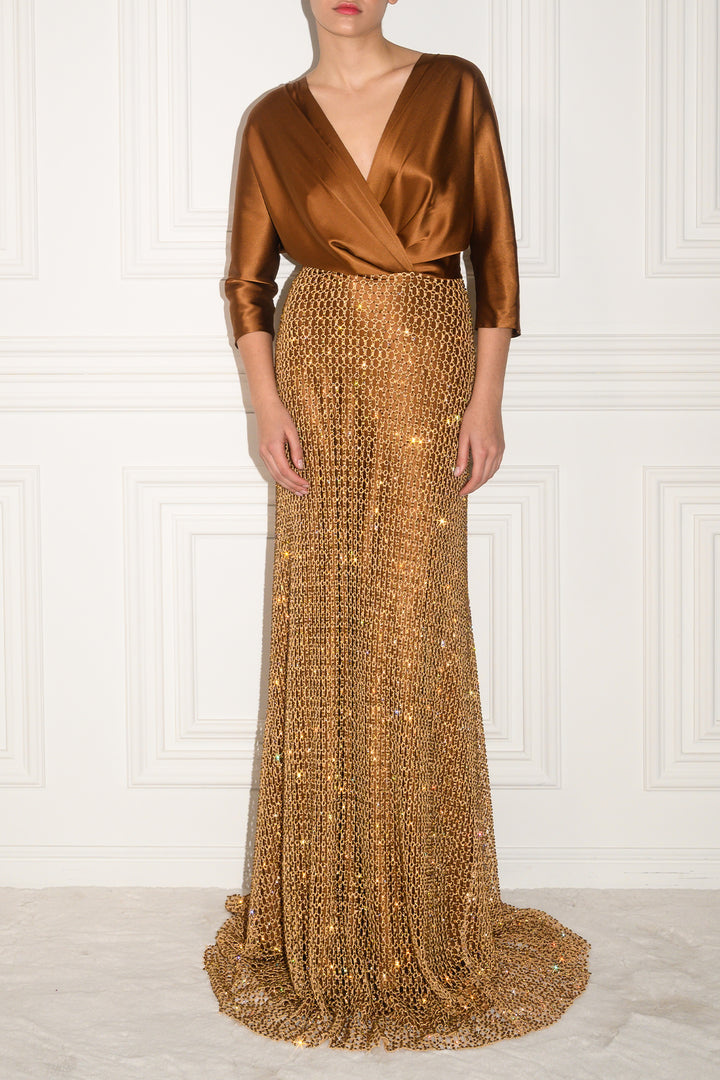 Vivienne Dress In Gold