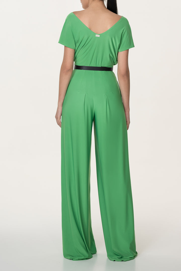 Joan Emerald Jersey Jumpsuit