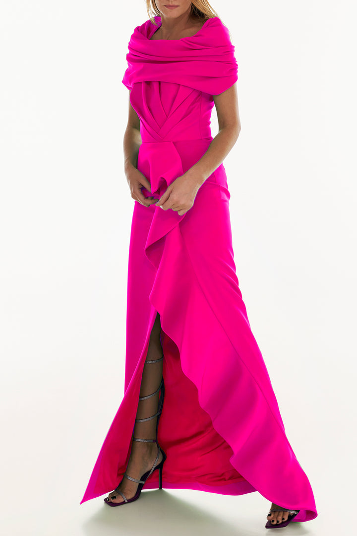 Shyla Hot Pink Crepe Dress