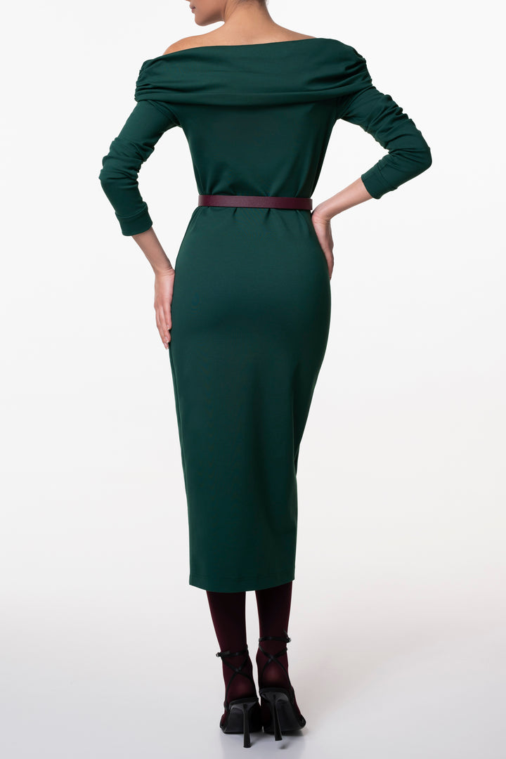 Ellen Dress In Emerald