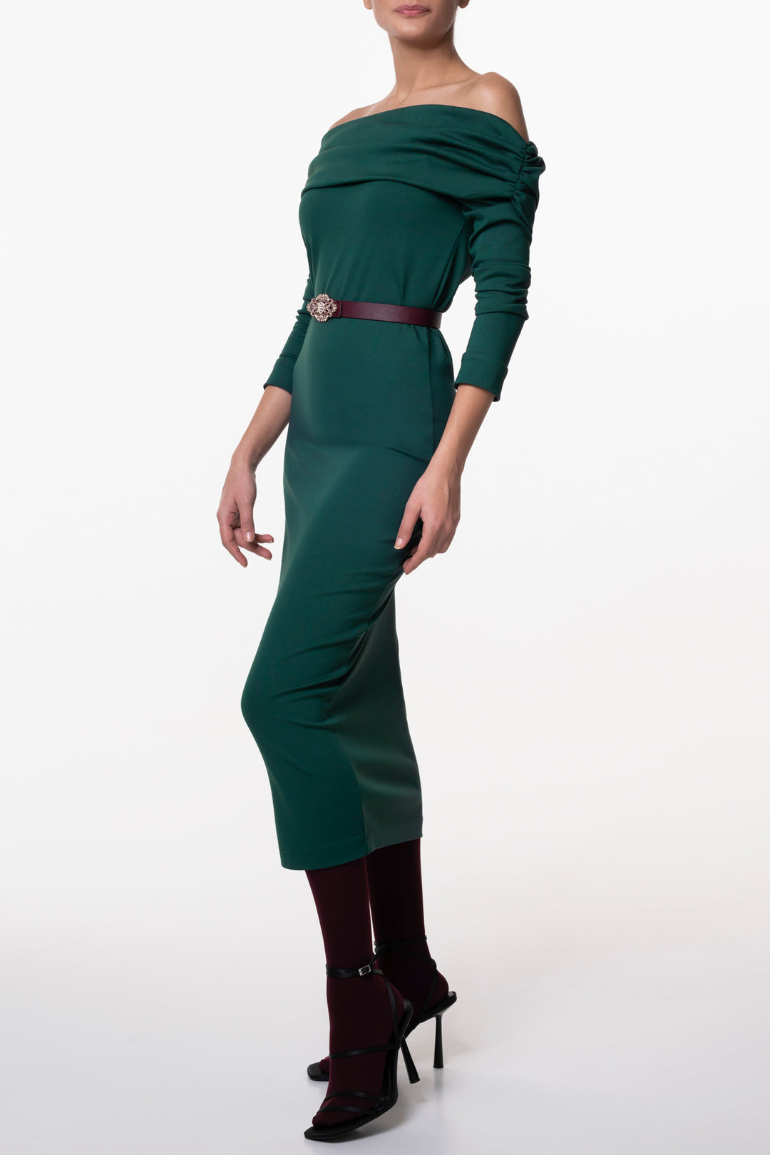 Ellen Dress In Emerald