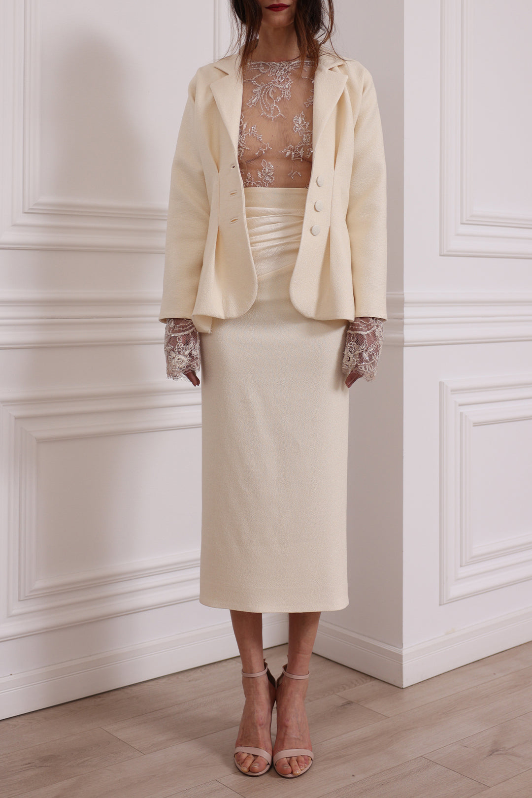 Structured Jacket In Cream