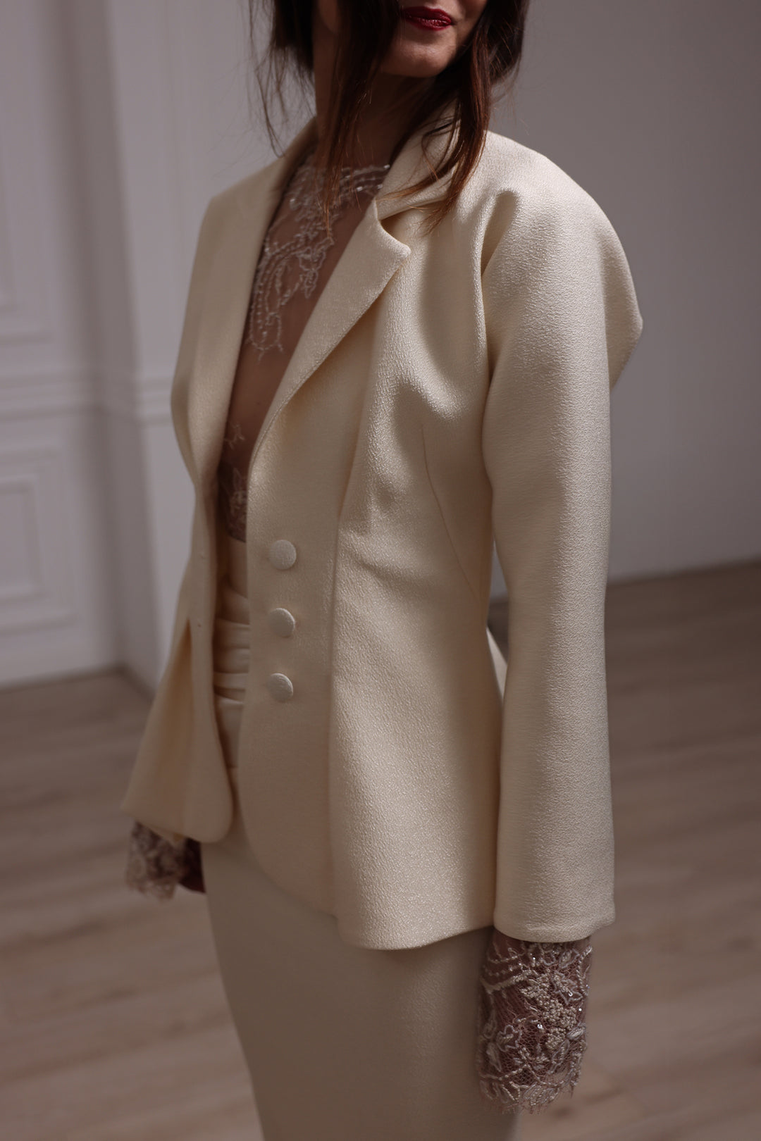 Structured Jacket In Cream