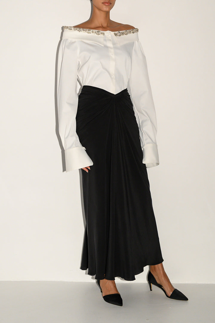 Blanca Long Skirt In Black